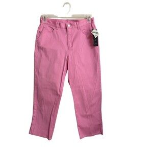 Jones New York Signature Pants Size 8P NEW Pink Cropped
